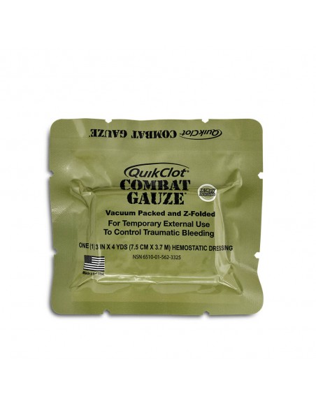 QuikClot Combat Gauze hemostatic dressing for bleeding control