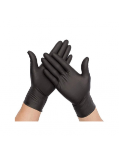 Two Pairs of BLACK Nitrile gloves