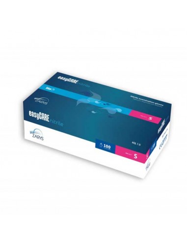 Blue nitrile gloves