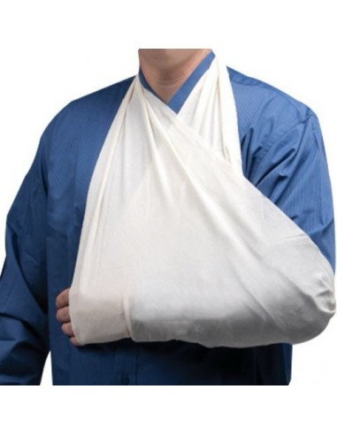 Trikampė medžiaginė skarelė (Balta)