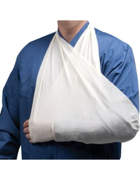 Trikampė medžiaginė skarelė (Balta)