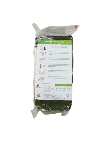 Blizzard BPS02 three-layer thermal blanket for hypothermia protection