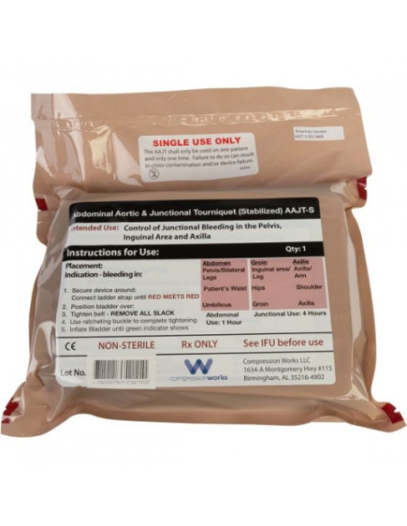 Turniketas, skirtas kraujavimui iš pilvo aortos, klubinių ir pažastinių arterijų stabdyti (stabilizuojantis)